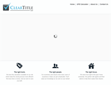 Tablet Screenshot of cleartitlemn.com